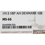 Denmark, 10 kroner 1913, Christian X.