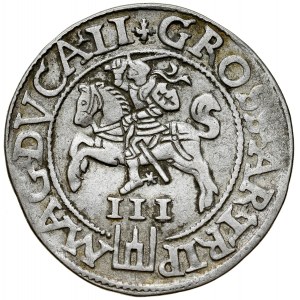 Zygmunt II August 1545-1572, Trojak 1562, Wilno. L/LI