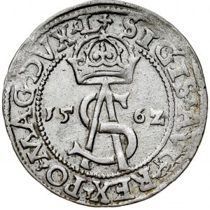 Zygmunt II August 1545-1572, Trojak 1562, Wilno. L/LI, 21 mm.