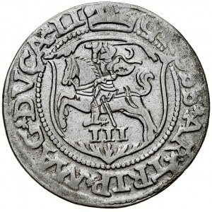 Zygmunt II August 1545-1572, Trojak 1562, Wilno. LI/LI.