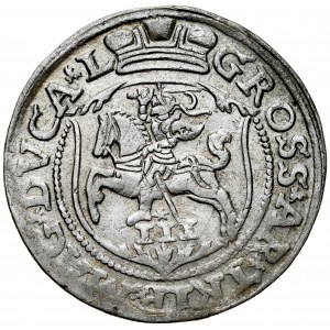 Zygmunt II August 1545-1572, Trojak 1563, Wilno. LITV/L.