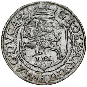 Zygmunt II August 1545-1572, Trojak 1563, Wilno. LITV/L.