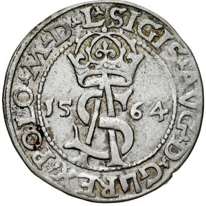 Sigismund II Augustus 1545-1572, Trojak 1564, Vilnius. L/L.