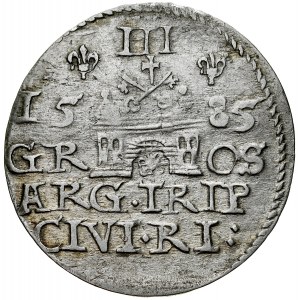 Stefan Batory 1576-1586, Trojak 1585, Riga.