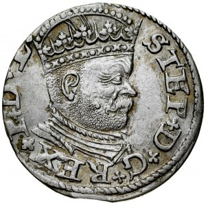 Stefan Batory 1576-1586, Trojak 1586, Ryga.