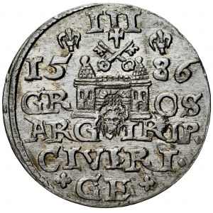 Stefan Batory 1576-1586, Trojak 1586, Ryga.