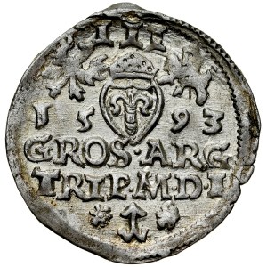 Zygmunt III 1587-1632, Trojak 1593, Wilno.
