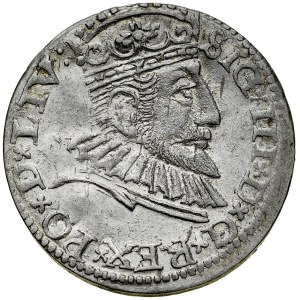 Zygmunt III 1587-1632, Trojak 1593, Ryga. LIV.