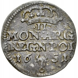 Jan II Kazimierz 1649-1668, Dwugrosz 1651 C-G, Bydgoszcz.
