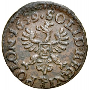 Jan II Kazimierz 1649-1668, Szeląg 1659 TLB, Ujazdów. R.