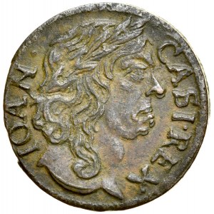 Jan II Kazimierz 1649-1668, Szeląg 1660 TLB, Kraków. Ślepowron w prawo i bez TLB.