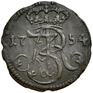 Augustus III 1733-1763, Shelby 1754, Gdansk.