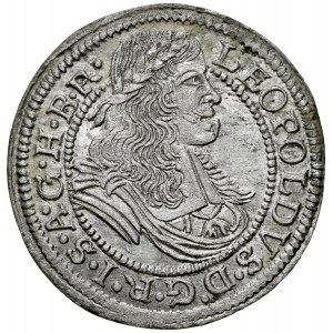 Silesia, Leopold I 1657-1705, Krajcar 1672 SHS, Wroclaw.