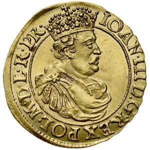 Ján III Sobieski 1674-1696, dukát 1692, Gdansk.