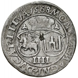Zygmunt II August 1545-1572, Czworak 1568, Wilno. L/LITVA