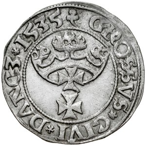 Zygmunt I Stary 1506-1548, Grosz 1535, Gdańsk.