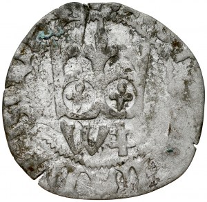 Wladyslaw Jagiello 1386-1434, Half-penny, Kraków, Av: Crown, below it letter W and double cross, Rv: Jagiellonian eagle.