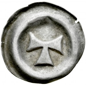 Schlesien, Brakteat 15. Jahrhundert, Toszek, Av.: Buchstabe T.