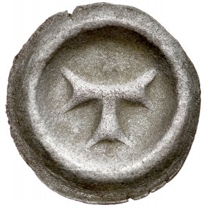 Śląsk, Brakteat XV w., Toszek, Av.: Litera T.
