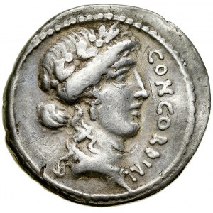 Rzym, Roman Republic, Denar 52 r. p.n.e., L. Vinicius.