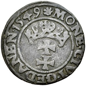 Zygmunt II August 1545-1572, Szeląg 1549, Gdańsk.