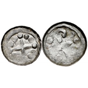 Cross denarii 11th century, set of 2 pieces.