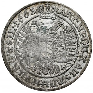Silesia, Leopold I 1657-1705, VI krajcarów 1665 S-H, Wroclaw.