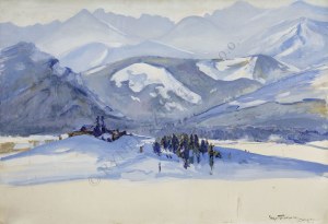 Stefan Filipkiewicz (1879-1944), Pejzaż zimowy z Zakopanego