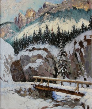 Christo Stefanoff Mendoly (1898-1966), Dolina tatrzańska zimą(1943)