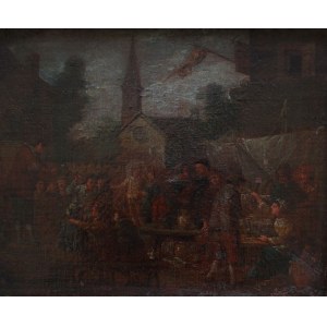 A.N.(XIX w.), Scena targowa na rynku miasteczka
