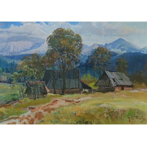 Michał STAŃKO, Vue des Tatras depuis Olcza