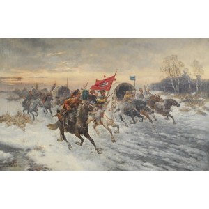 Adolf (Constantin) BAUMGARTNER-STOILOFF, Cossack Convoy.