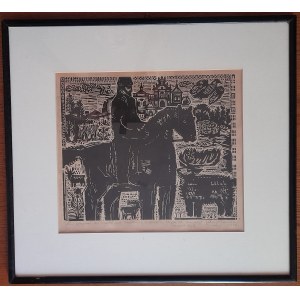 Jadwiga Trzcińska.Woodcut No.8 1965