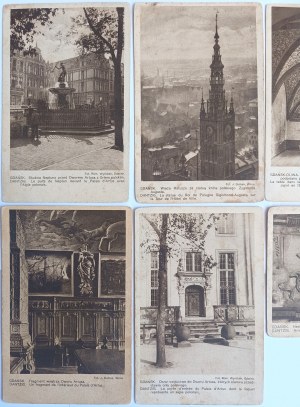 Wolne Miasto Danzig. Set of 10 postcards from the series 