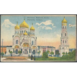 I W.Ś. Pocztówka Warszawa. Cerkiew 1916 r.