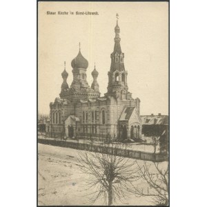 I WŚ Pocztówka Brześć Litewski. Cerkiew Św. Mikołaja Cudotwórcy 1916 r.