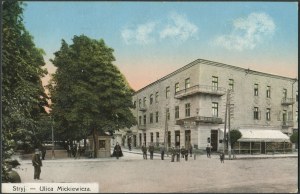WWI Borderlands Postcard Stryj - Mickiewicz Street 1915.
