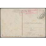 I WŚ Kresy Pocztówka barwna Lwów. Ul. Sykstuska 1916 r.