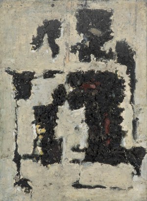 Józef Szajna (1922 Rzeszów - 2008 Varšava), Biela a čierna maľba, 1964