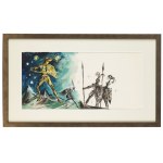 Jan Marcin Szancer (1902 Krakov-1973 Varšava), Ilustrace ke knize Příběh ocelového ježka. - rytíři, 1963