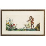 Jan Marcin Szancer (1902 Kraków-1973 Warszawa), Ilustracja do książki Baśń o stalowym jeżu - para, 1963