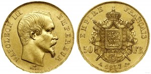 Francie, 50 franků, 1857 A, Paříž