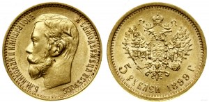Russia, 5 rubles, 1899 ФЗ, St. Petersburg