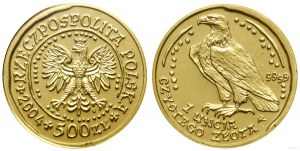 Poľsko, 500 zlotých = 1 unca, 2004, Varšava