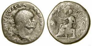 Impero romano, denario, 75, Roma
