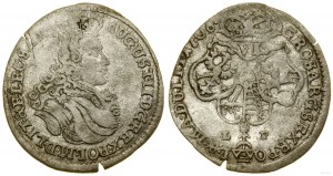 Pologne, six pence, 1706 LP, Moscou
