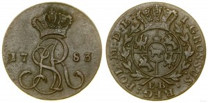 Pologne, centime, 1783 EB, Varsovie