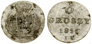Pologne, 5 groszy, 1811 IB, Varsovie