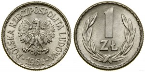 Polsko, 1 zlotý, 1966, Varšava
