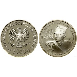Polska, 5.000 złotych, 1989, Warszawa